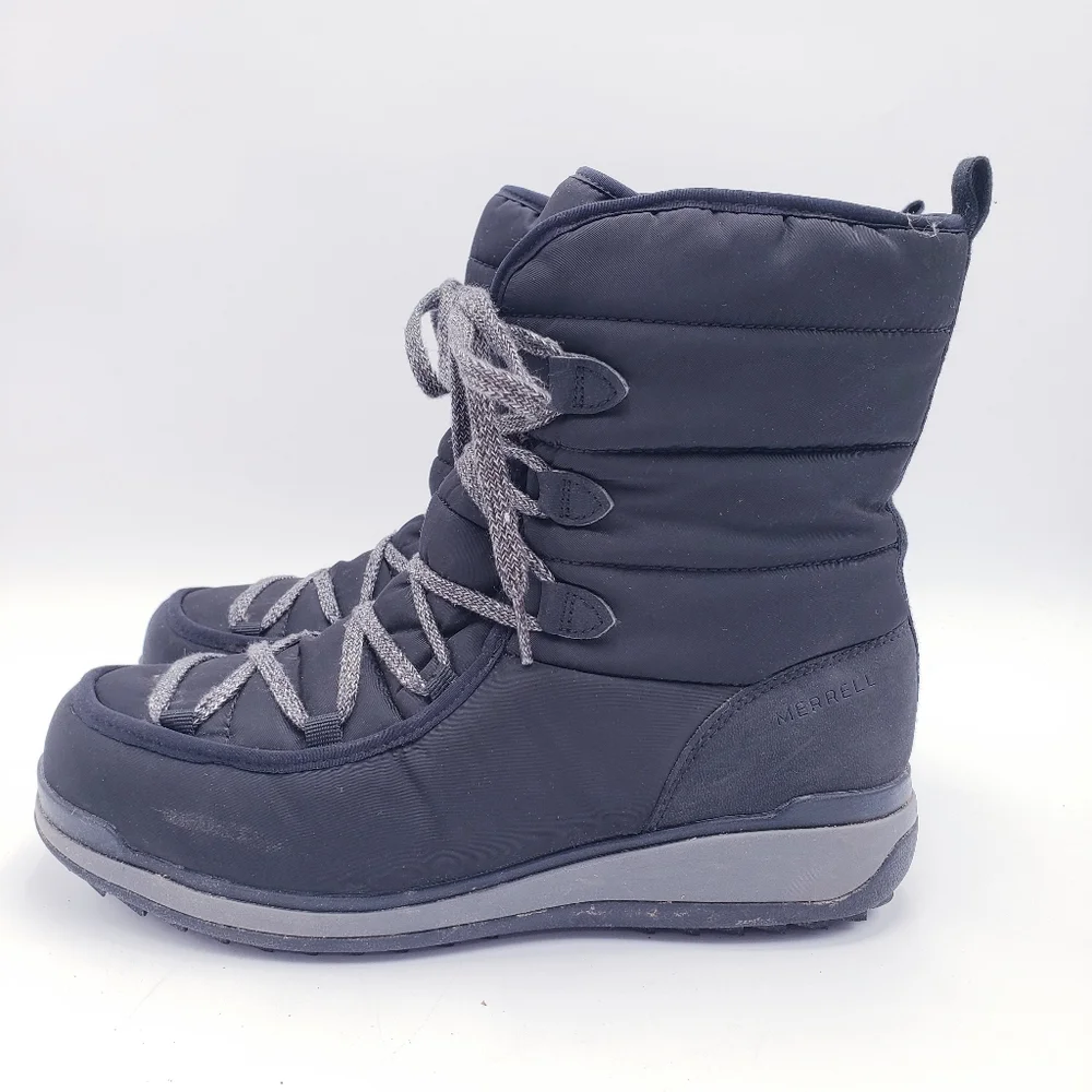 Merrell Snowcreek Cozy Polar Waterproof Boots Insulated Lace Up‎ Women's 10